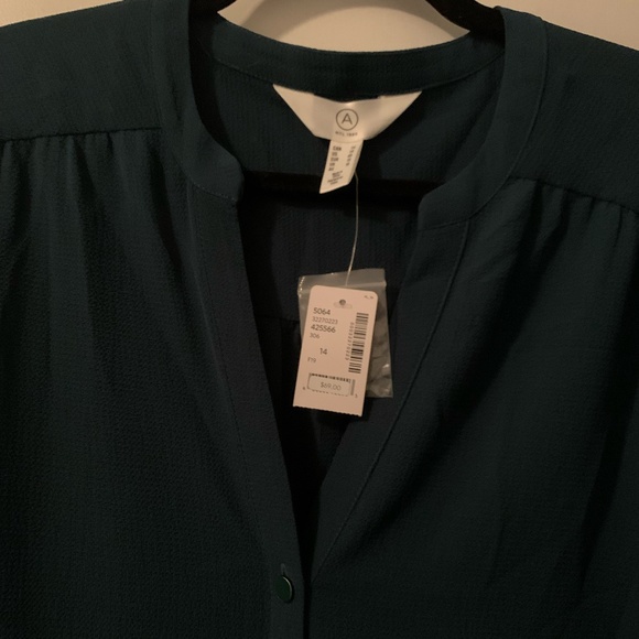 Turquoise Blouse Dress - Picture 2 of 6